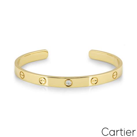 cartier love cuff - cartier love cuff with diamond.